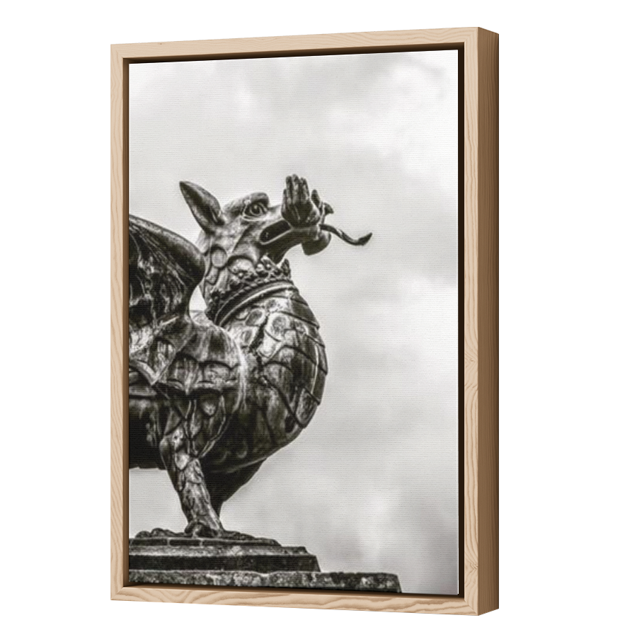 Thumbnail for Canvas - Wood Grain Floating Frame