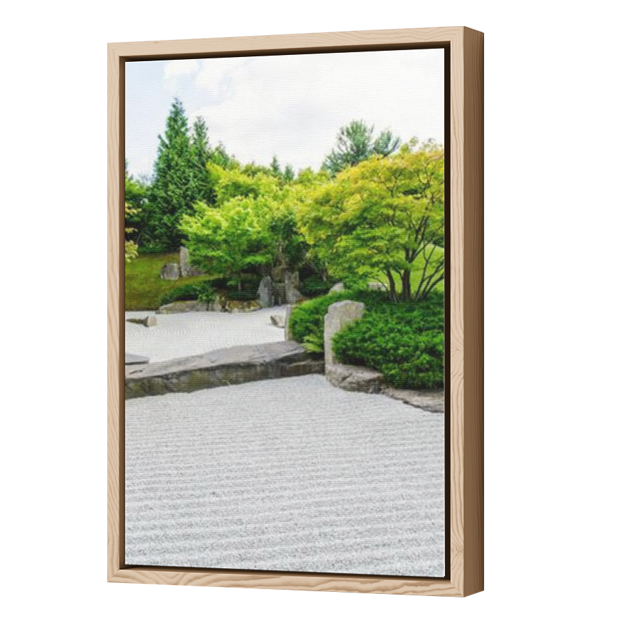 Thumbnail for Canvas - Wood Grain Floating Frame