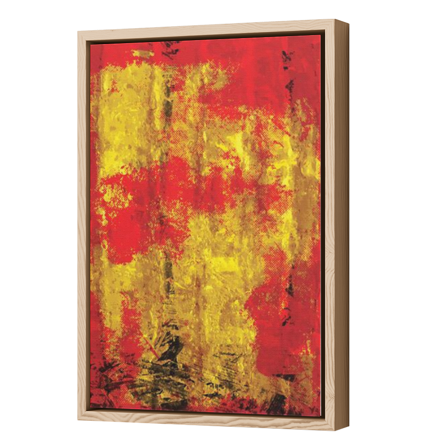 Thumbnail for Canvas - Wood Grain Floating Frame