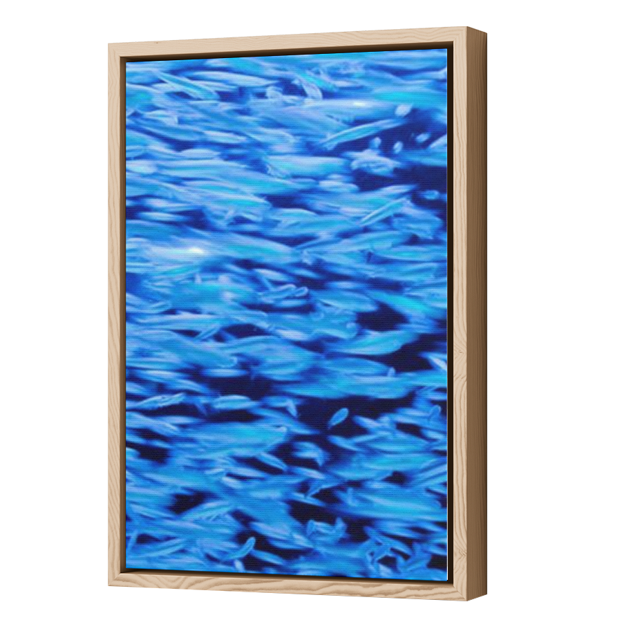 Thumbnail for Canvas - Wood Grain Floating Frame