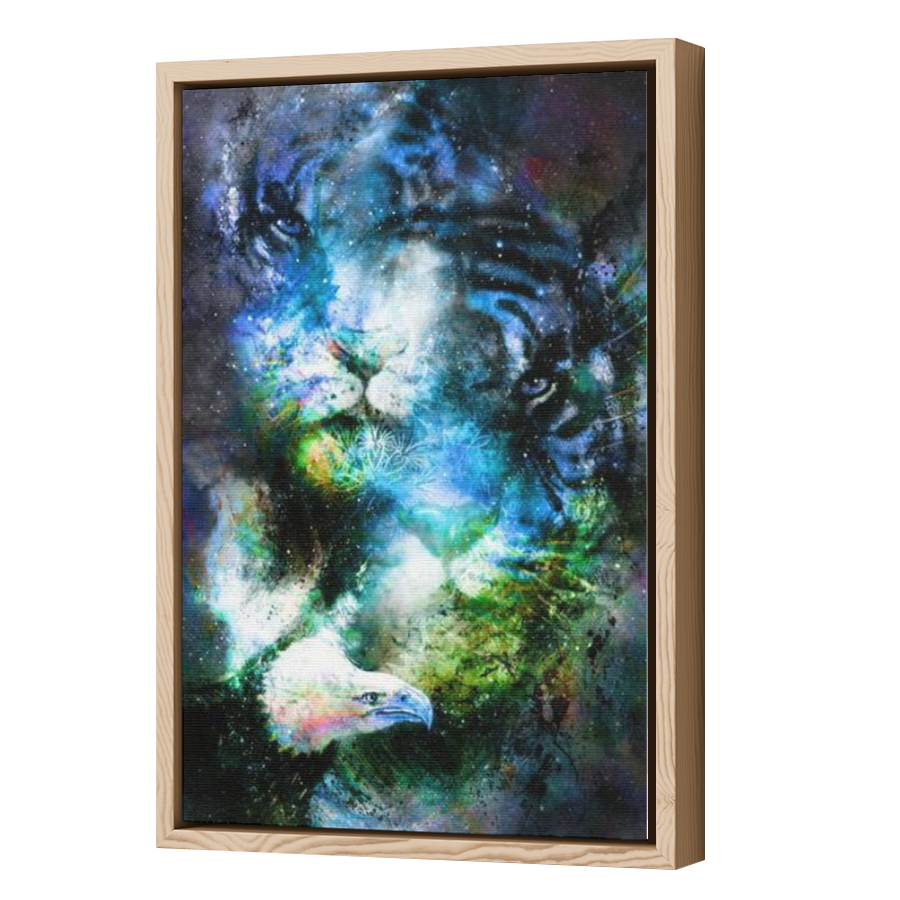 Thumbnail for Canvas - Wood Grain Floating Frame