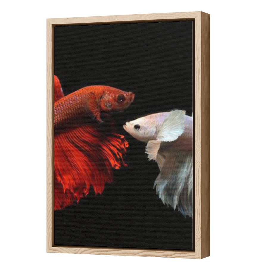Thumbnail for Canvas - Wood Grain Floating Frame