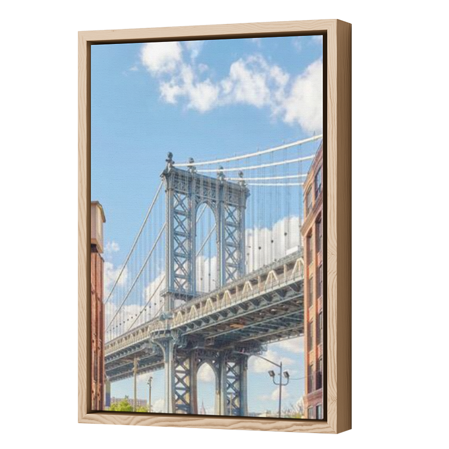 Thumbnail for Canvas - Wood Grain Floating Frame
