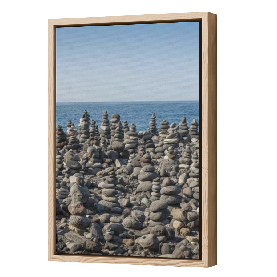 Thumbnail for Canvas - Wood Grain Floating Frame