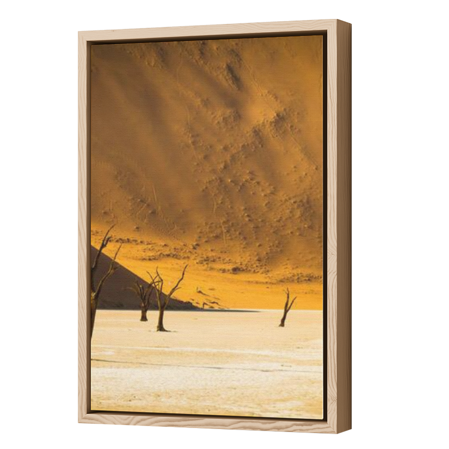 Thumbnail for Canvas - Wood Grain Floating Frame