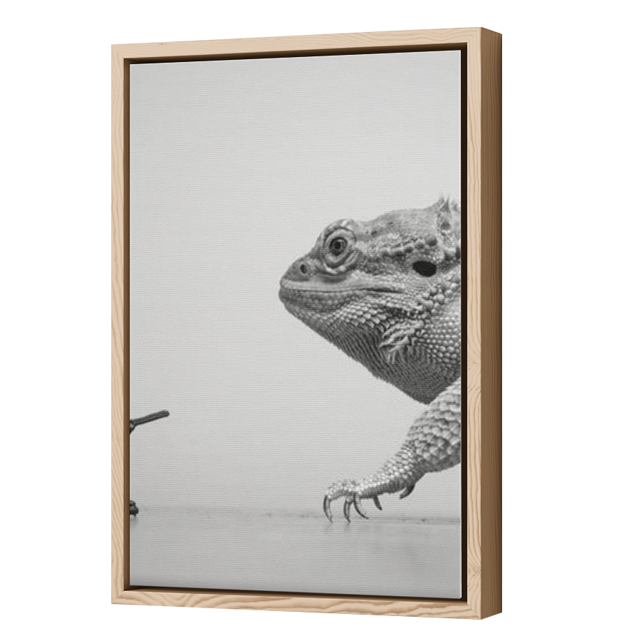 Thumbnail for Canvas - Wood Grain Floating Frame