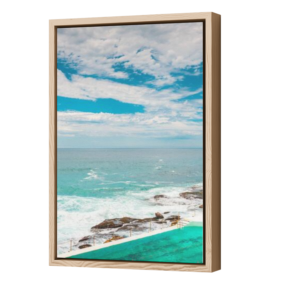 Thumbnail for Canvas - Wood Grain Floating Frame