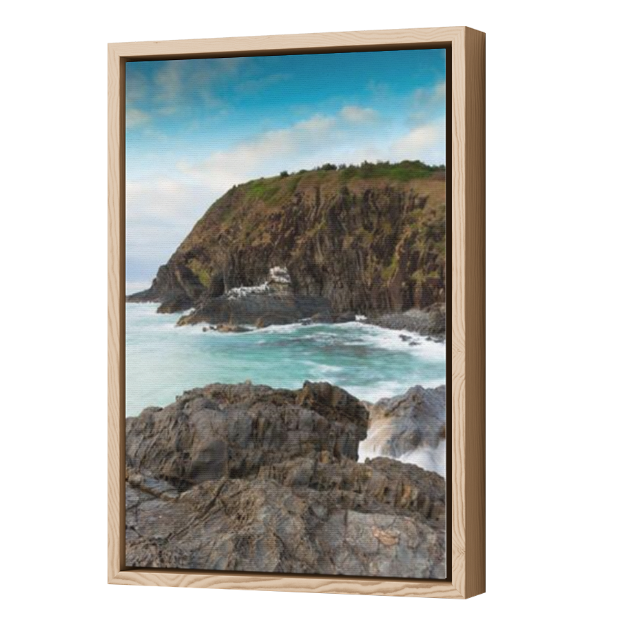 Thumbnail for Canvas - Wood Grain Floating Frame