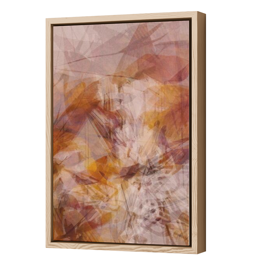 Thumbnail for Canvas - Wood Grain Floating Frame