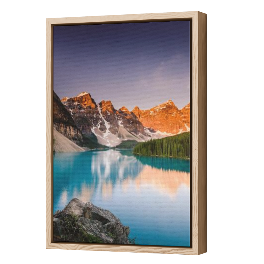 Thumbnail for Canvas - Wood Grain Floating Frame