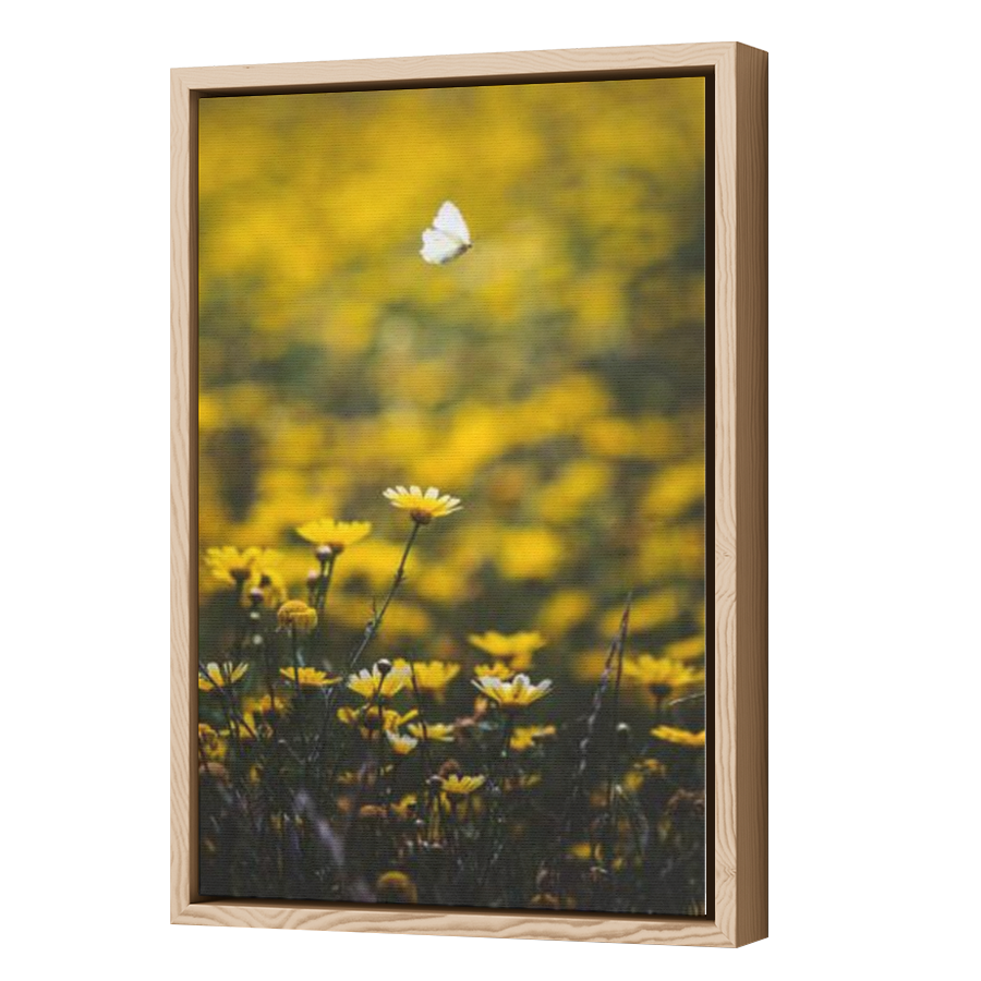 Thumbnail for Canvas - Wood Grain Floating Frame