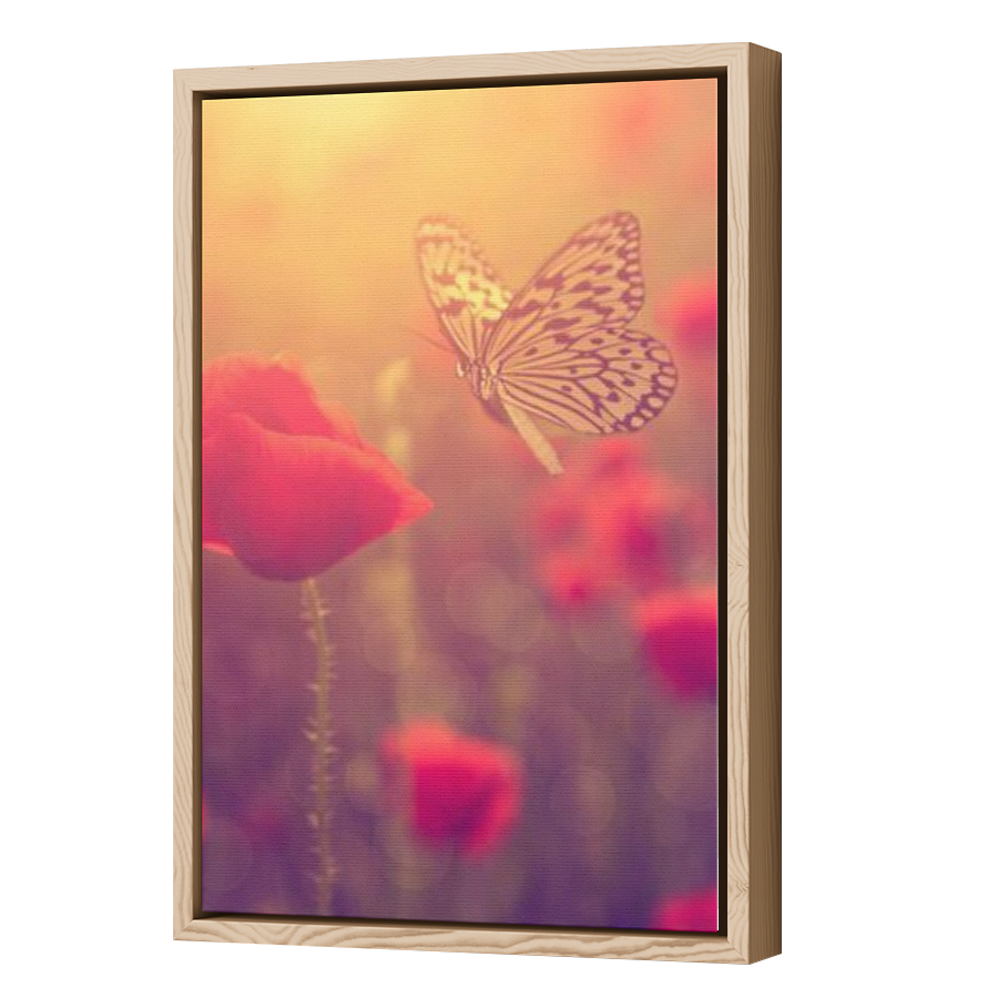 Thumbnail for Canvas - Wood Grain Floating Frame