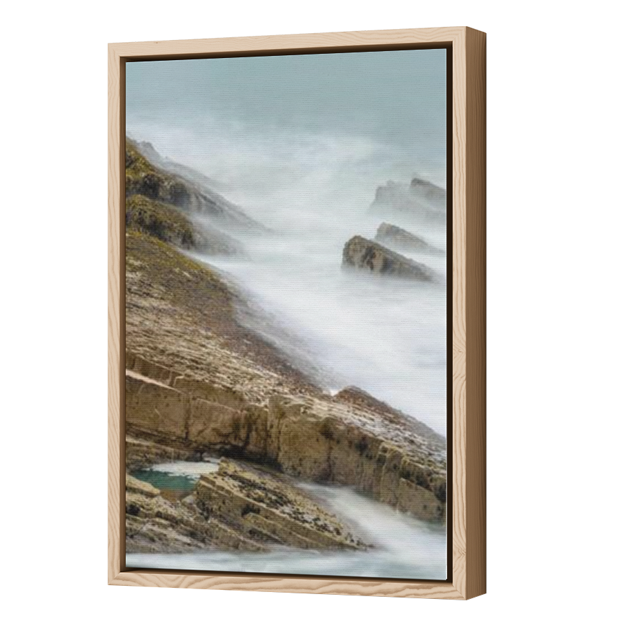Thumbnail for Canvas - Wood Grain Floating Frame