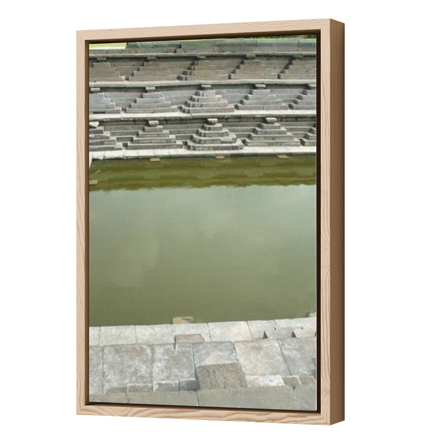 Thumbnail for Canvas - Wood Grain Floating Frame