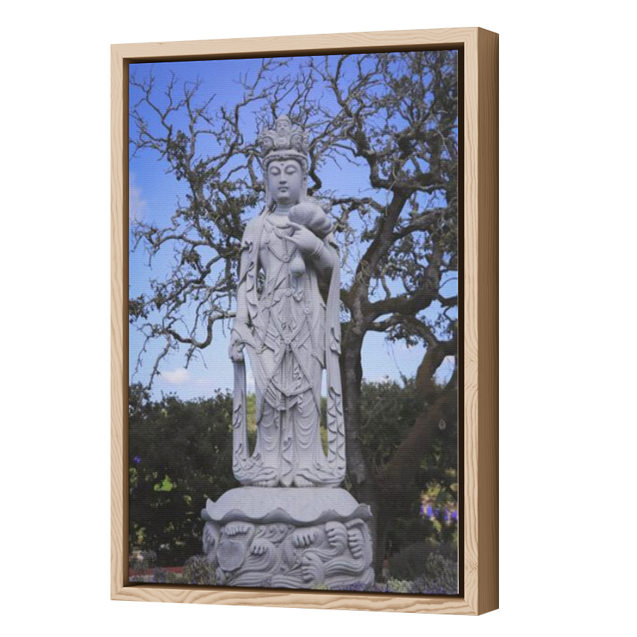 Thumbnail for Canvas - Wood Grain Floating Frame