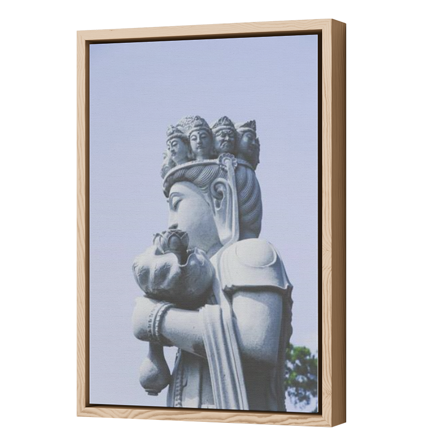 Thumbnail for Canvas - Wood Grain Floating Frame