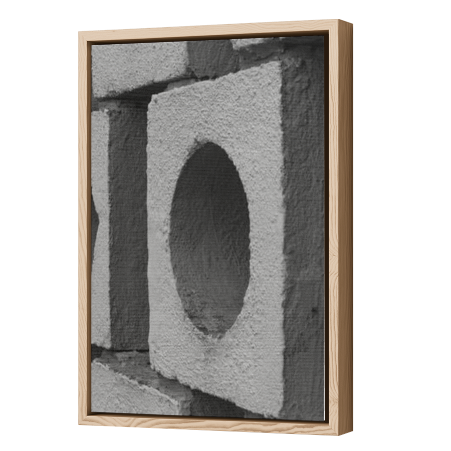 Thumbnail for Canvas - Wood Grain Floating Frame