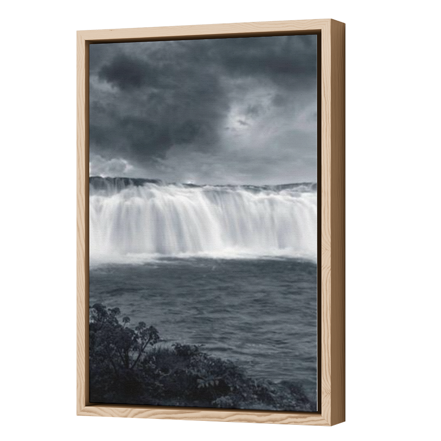 Thumbnail for Canvas - Wood Grain Floating Frame
