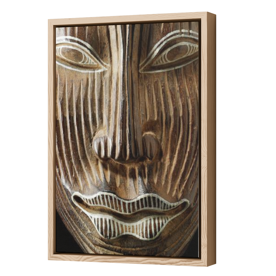 Thumbnail for Canvas - Wood Grain Floating Frame