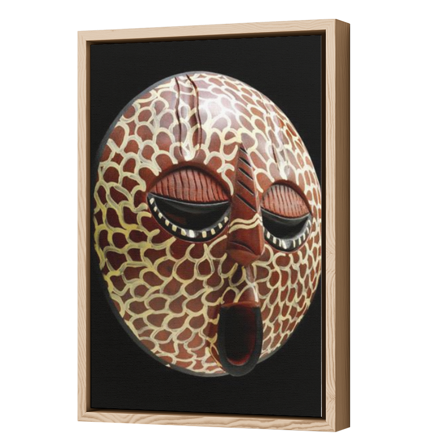Thumbnail for Canvas - Wood Grain Floating Frame