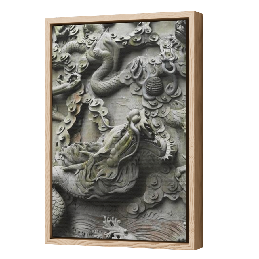Thumbnail for Canvas - Wood Grain Floating Frame