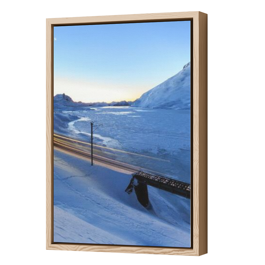 Thumbnail for Canvas - Wood Grain Floating Frame