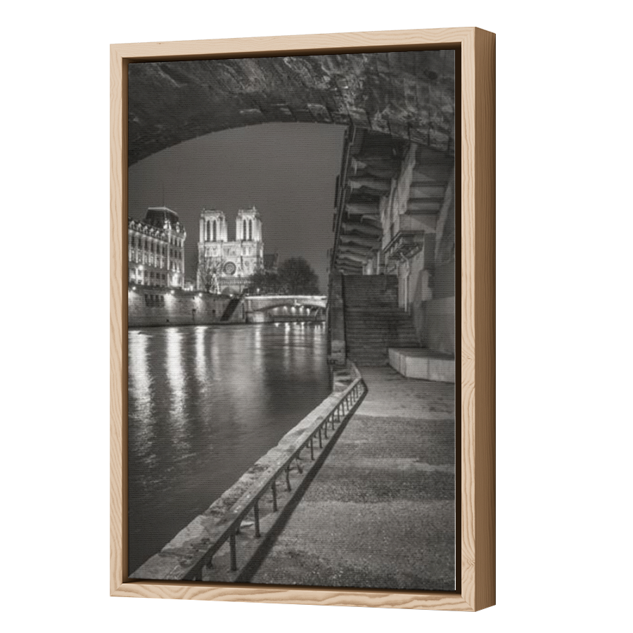 Thumbnail for Canvas - Wood Grain Floating Frame