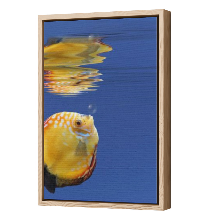 Thumbnail for Canvas - Wood Grain Floating Frame