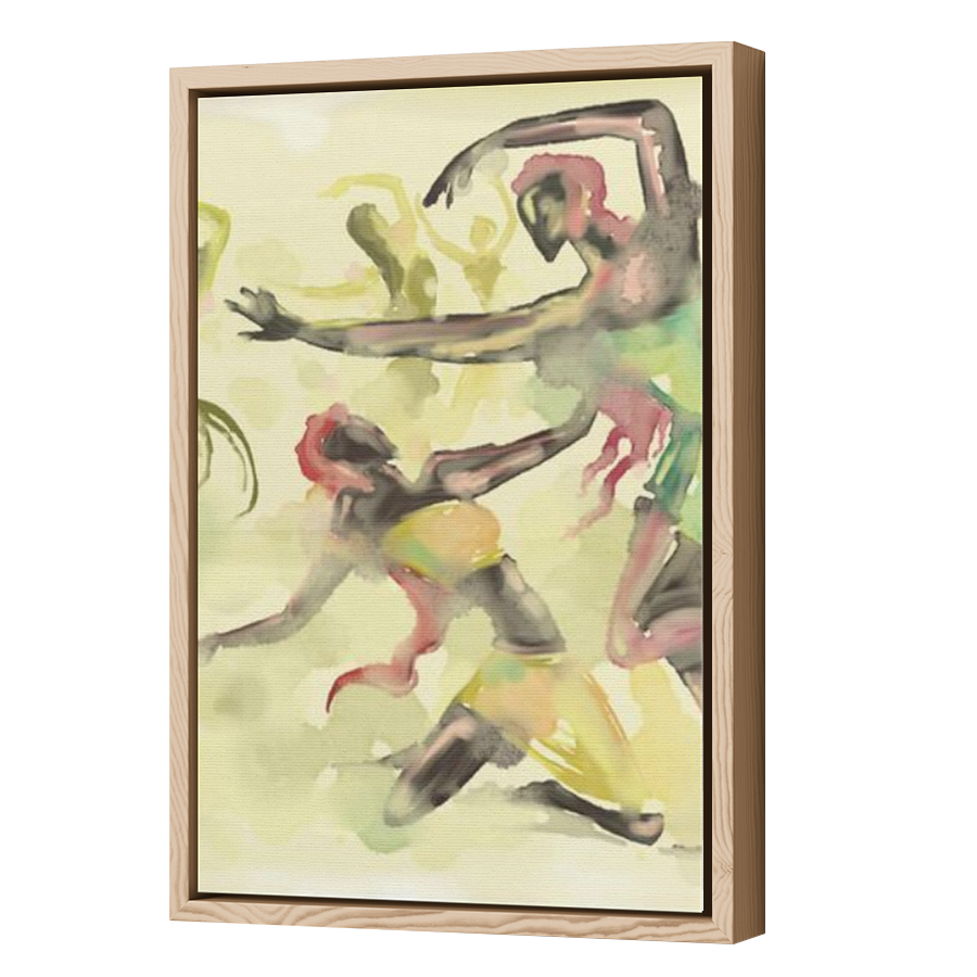 Thumbnail for Canvas - Wood Grain Floating Frame