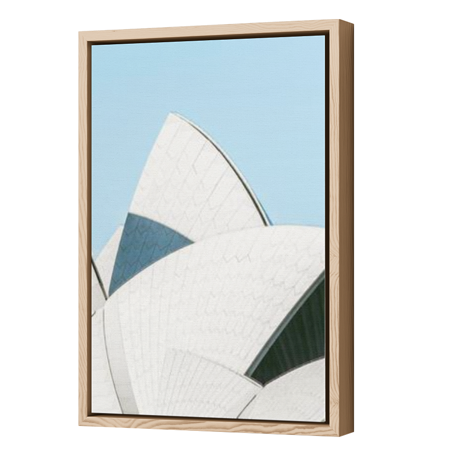 Thumbnail for Canvas - Wood Grain Floating Frame