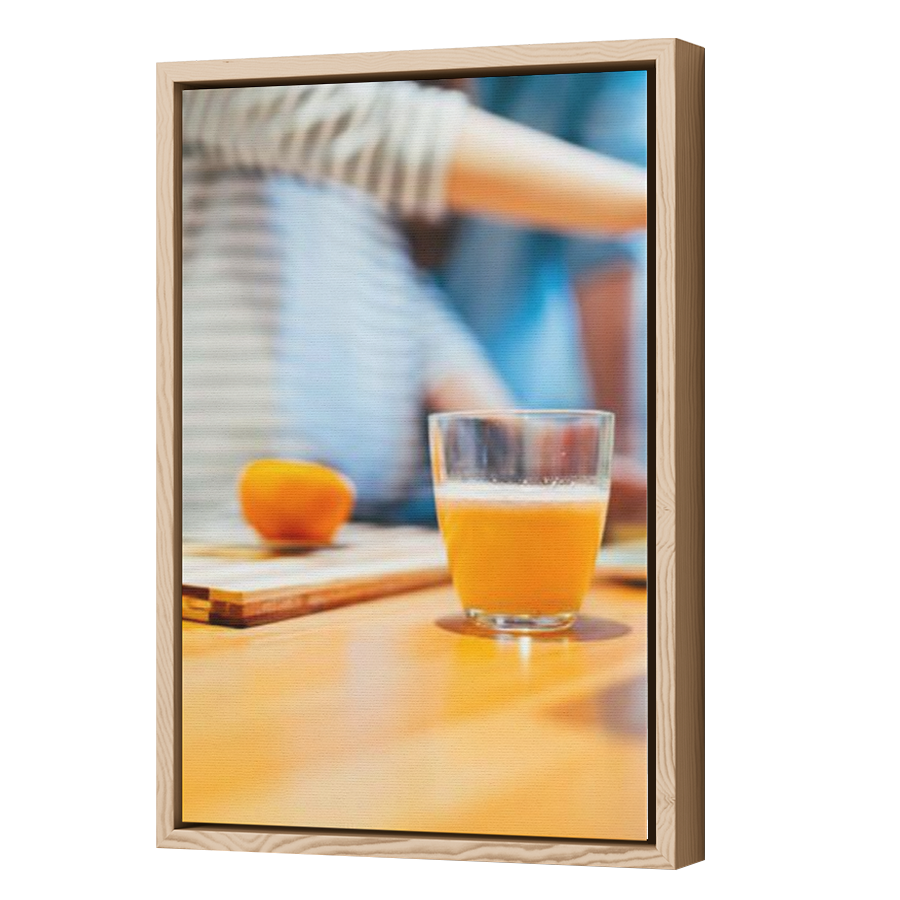 Thumbnail for Canvas - Wood Grain Floating Frame