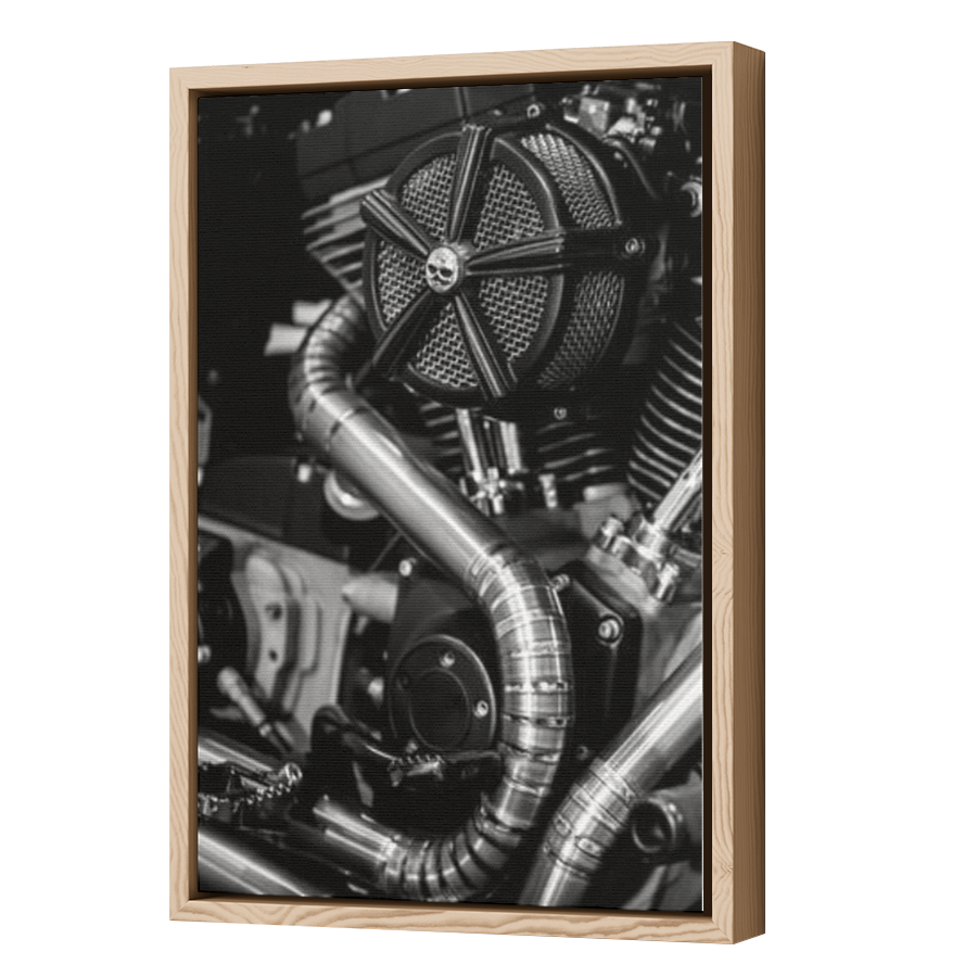 Thumbnail for Canvas - Wood Grain Floating Frame