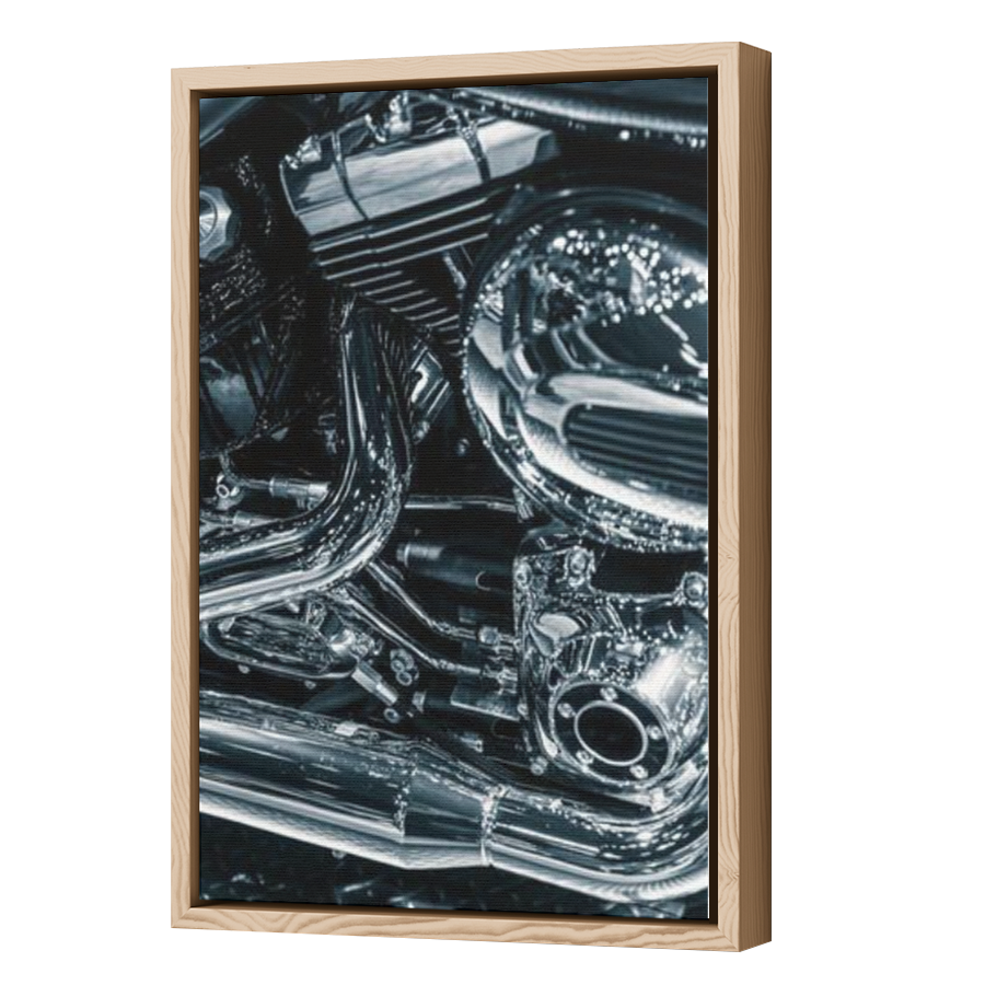 Thumbnail for Canvas - Wood Grain Floating Frame