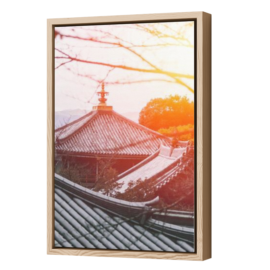Thumbnail for Canvas - Wood Grain Floating Frame