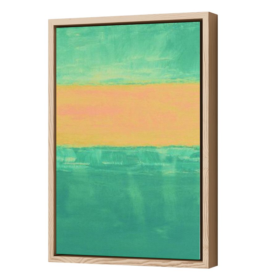 Thumbnail for Canvas - Wood Grain Floating Frame