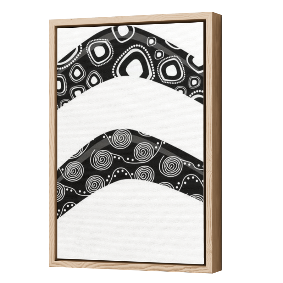 Thumbnail for Canvas - Wood Grain Floating Frame