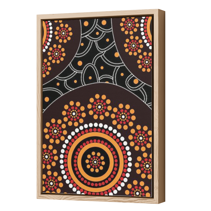 Thumbnail for Canvas - Wood Grain Floating Frame