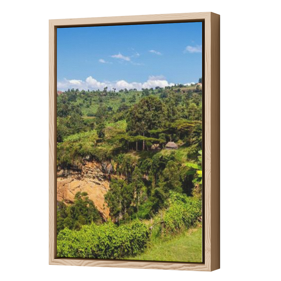 Thumbnail for Canvas - Wood Grain Floating Frame