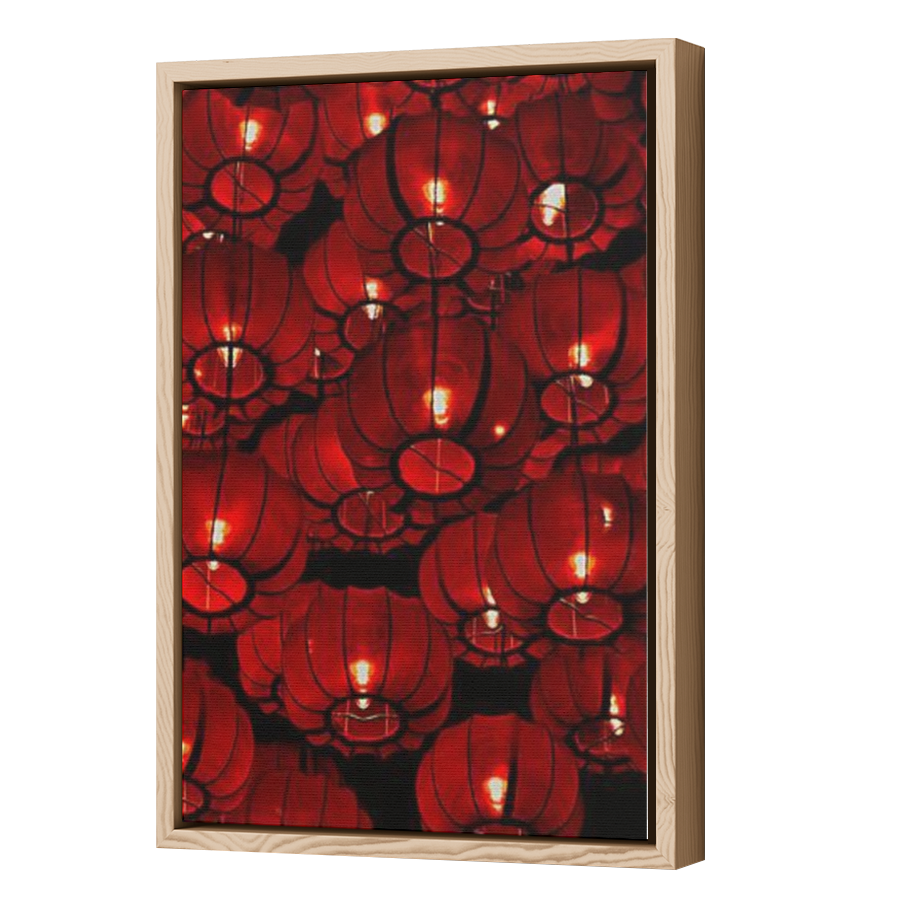 Thumbnail for Canvas - Wood Grain Floating Frame