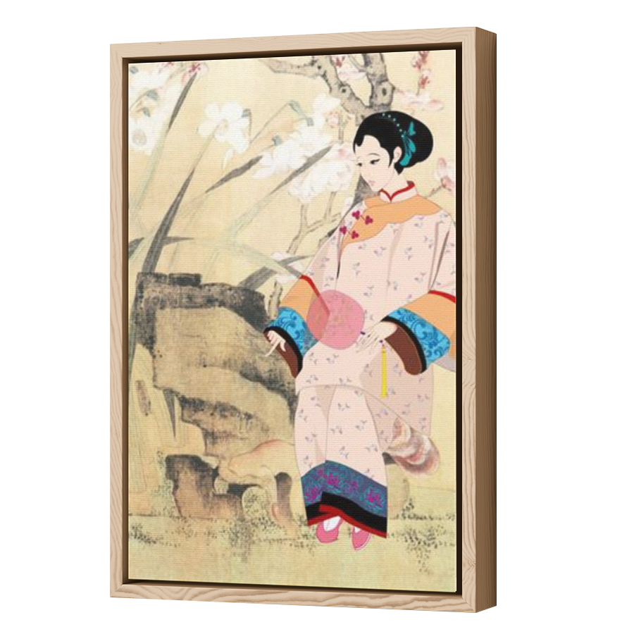 Thumbnail for Canvas - Wood Grain Floating Frame