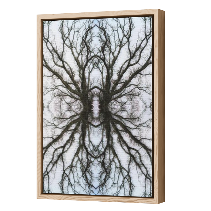 Thumbnail for Canvas - Wood Grain Floating Frame