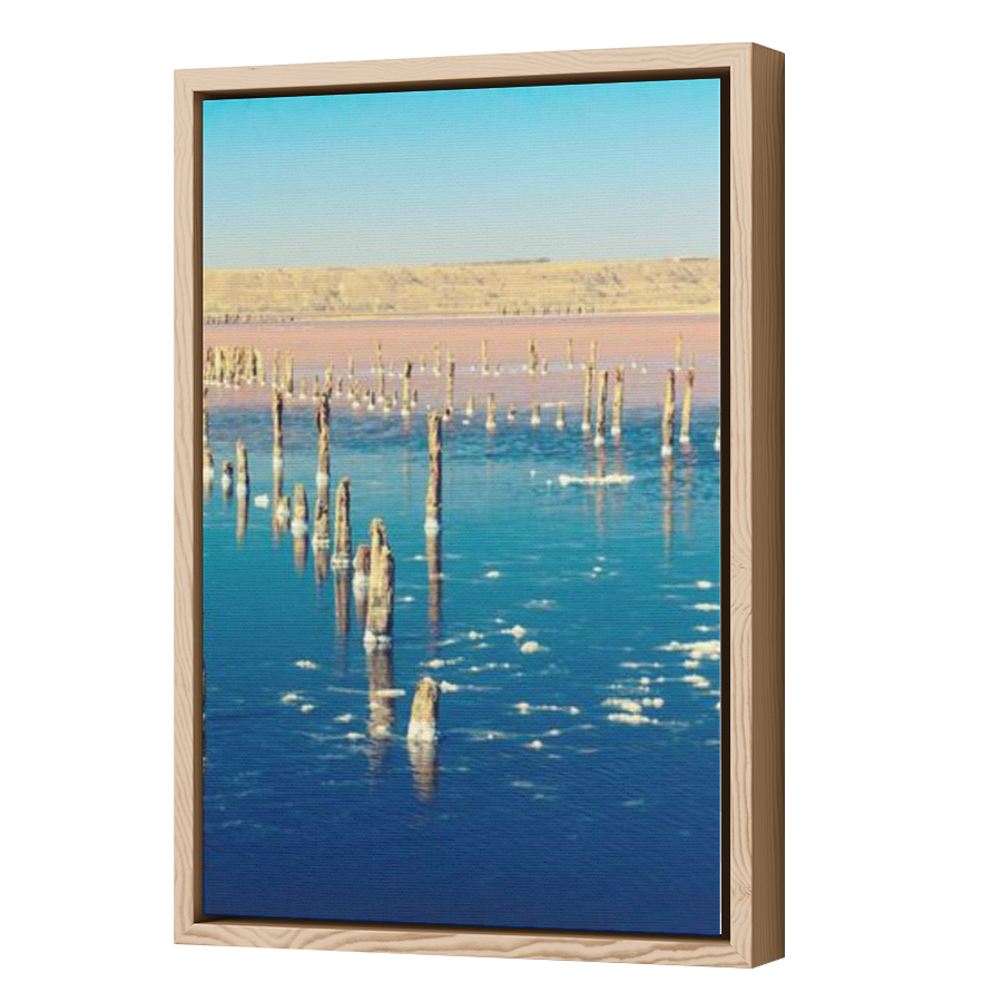 Thumbnail for Canvas - Wood Grain Floating Frame