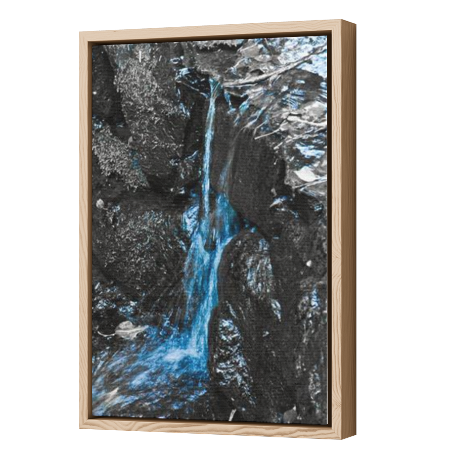 Thumbnail for Canvas - Wood Grain Floating Frame