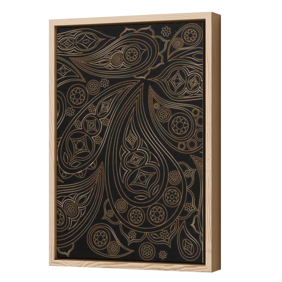 Thumbnail for Canvas - Wood Grain Floating Frame