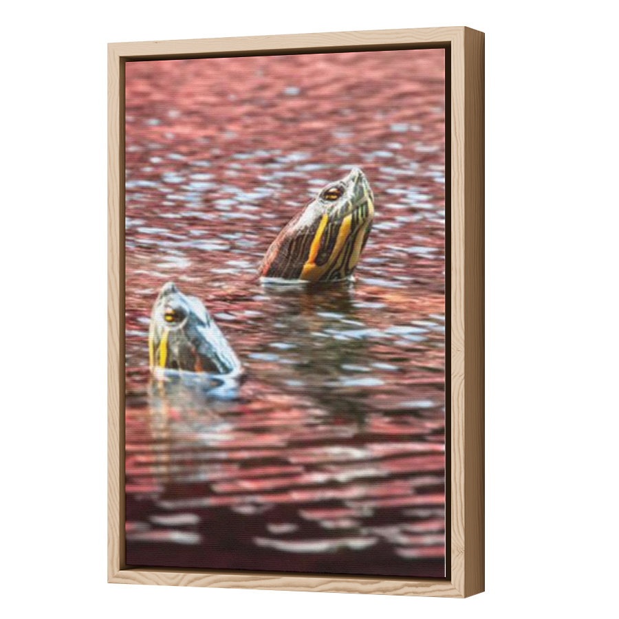 Thumbnail for Canvas - Wood Grain Floating Frame