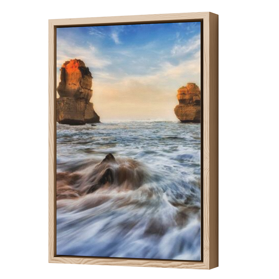 Thumbnail for Canvas - Wood Grain Floating Frame
