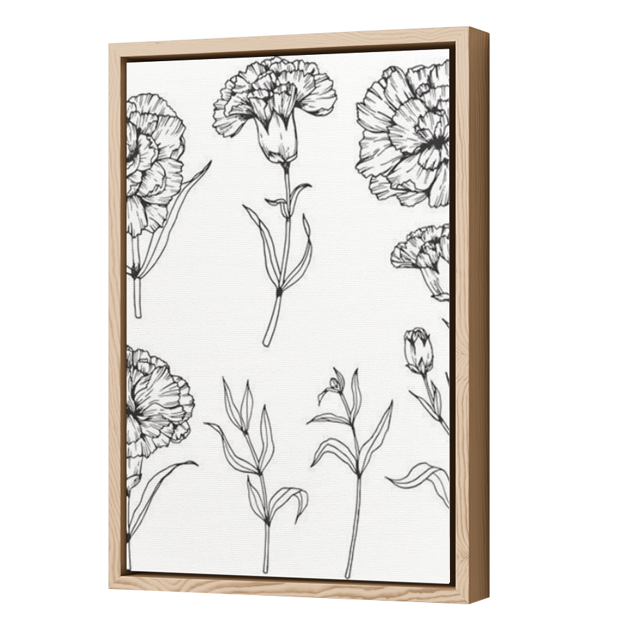 Thumbnail for Canvas - Wood Grain Floating Frame