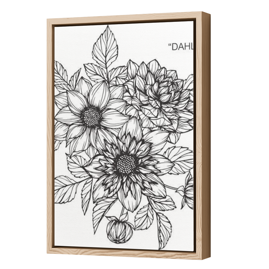 Thumbnail for Canvas - Wood Grain Floating Frame