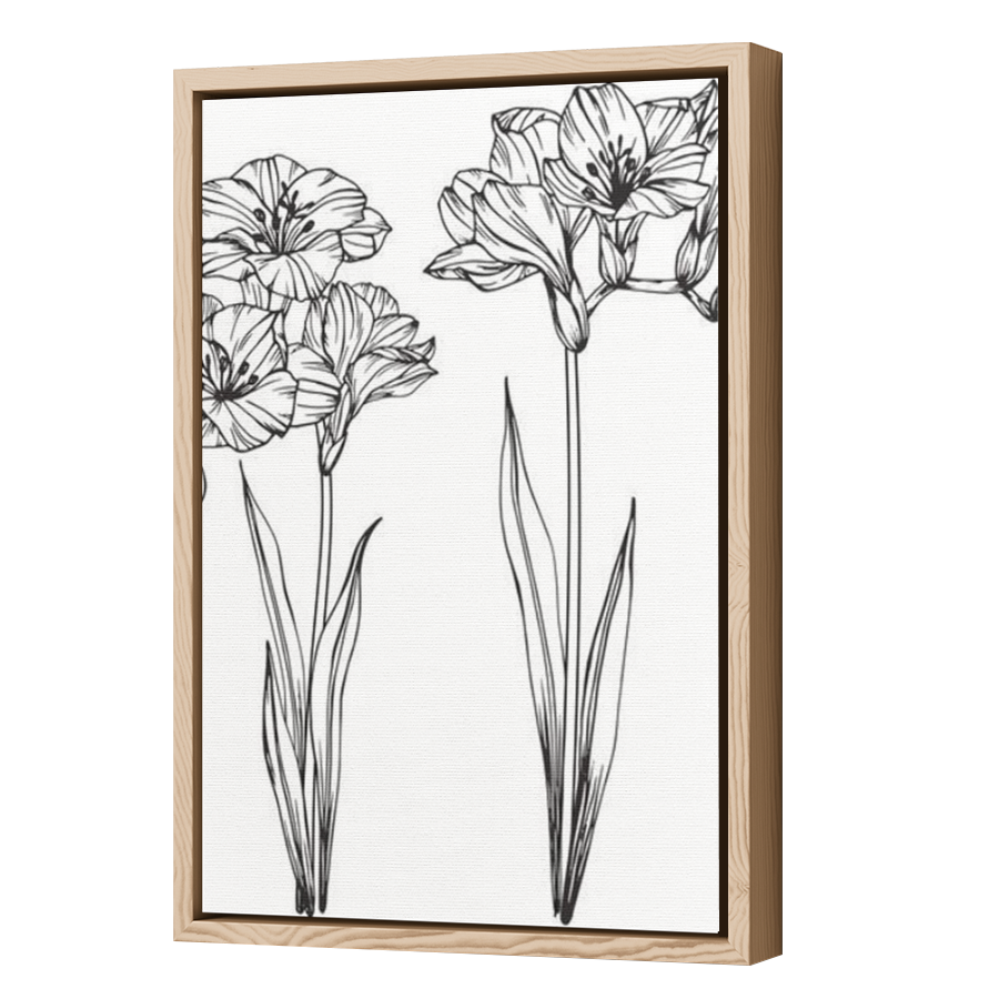 Thumbnail for Canvas - Wood Grain Floating Frame