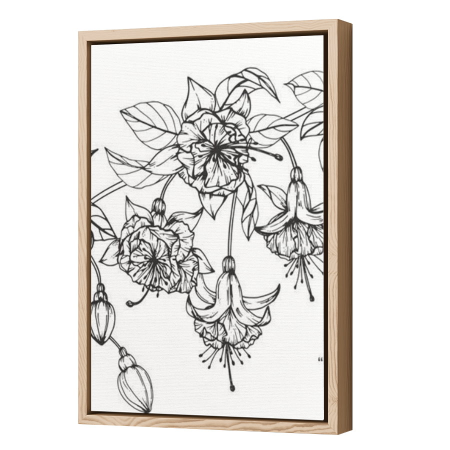 Thumbnail for Canvas - Wood Grain Floating Frame